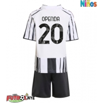 Camiseta Juventus Lois Openda #20 Primera Equipación para niños 2025-26 manga corta (+ pantalones cortos)